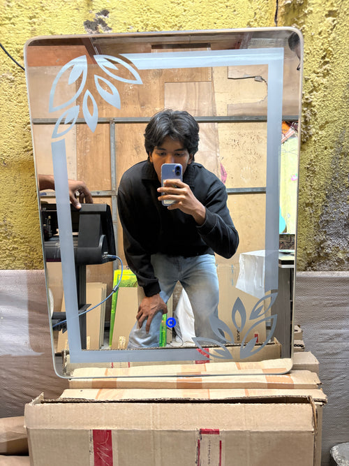 AuraLeaf Dimmable Touch Sensor LED Mirror (Custom Size Available)
